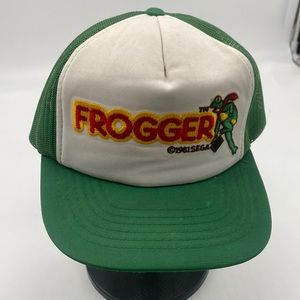 Vintage 1981 Frogger SnapBack hat Sega green